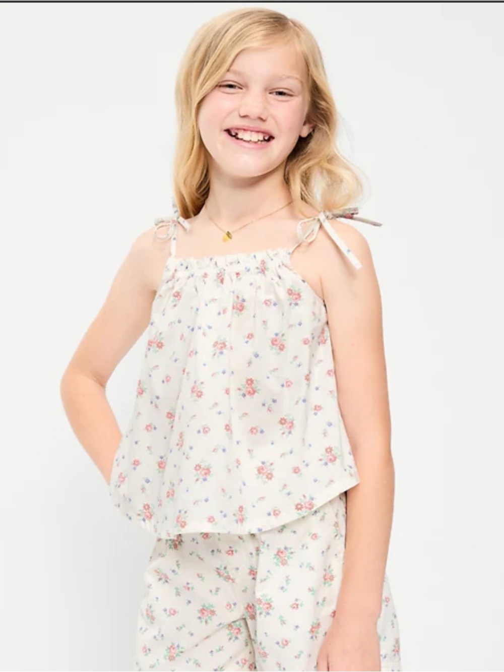 Old Navy Tie Shoulder Tank Top